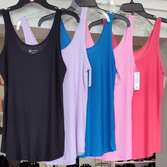 Women's Tank Top Set - Black, Lavender, Blue, Pink, Coral - Picture 1 of 1
